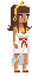 egyptian girl pixel art
